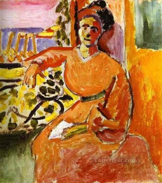  Ventana Pintura al %C3%B3leo - Una mujer sentada ante la ventana 1905 fauvista